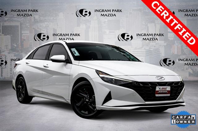 2023 Hyundai Elantra Hybrid Blue