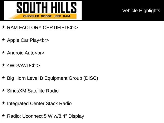 2022 RAM 1500 Big Horn Crew Cab 4x4 57 Box 2022 RAM 1500 Big Horn Crew Cab 4x4 57 Box