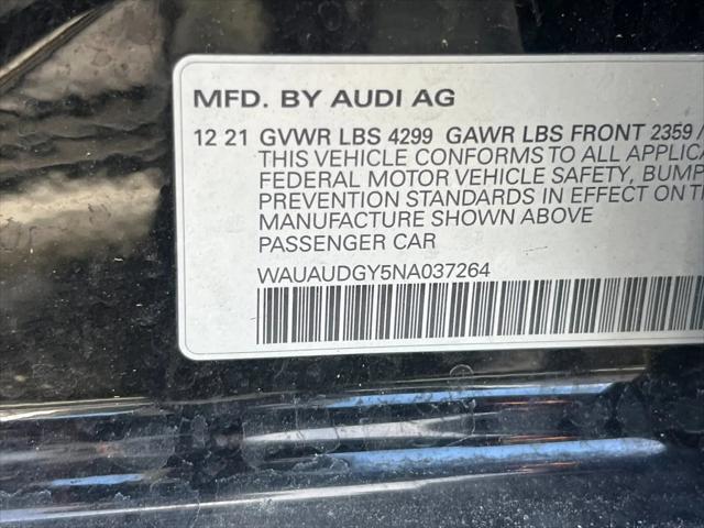 2022 Audi A3 Premium 40 TFSI Front-Wheel Drive S tronic