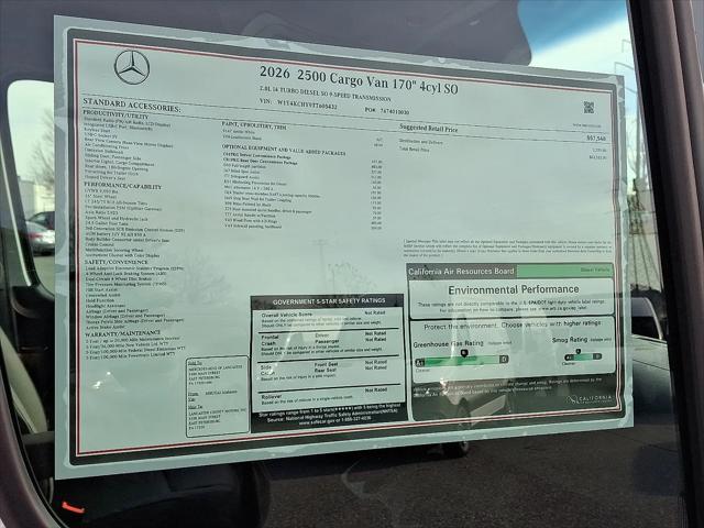 2026 Mercedes-Benz Sprinter 2500 High Roof 4-Cyl Diesel