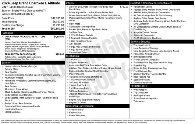 2024 Jeep Grand Cherokee L Altitude 4x4