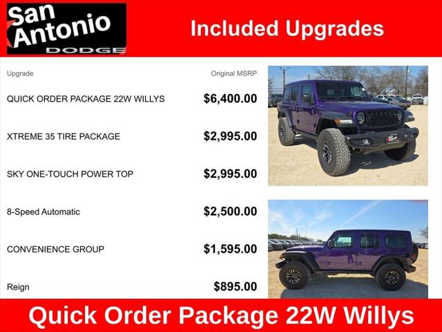 2026 Jeep Wrangler WRANGLER 4-DOOR WILLYS