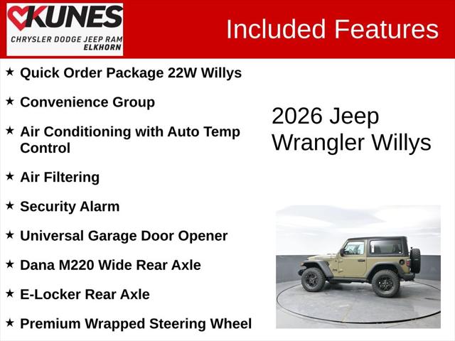 2026 Jeep Wrangler WRANGLER 2-DOOR WILLYS