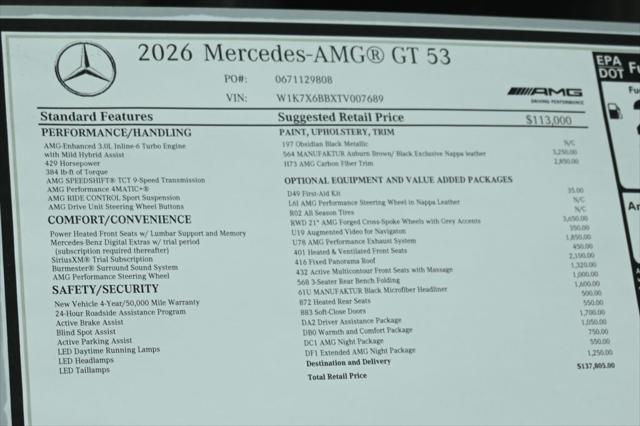2026 Mercedes-Benz AMG GT 53 Base