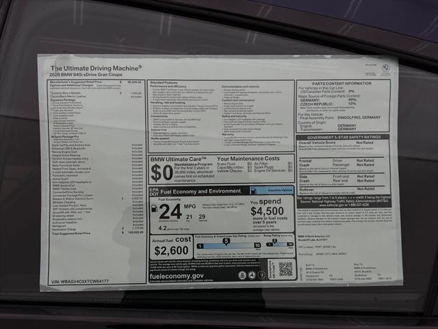2026 BMW 840i Gran Coupe xDrive