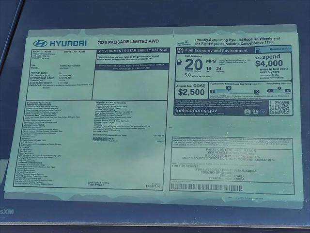 2026 Hyundai Palisade Limited