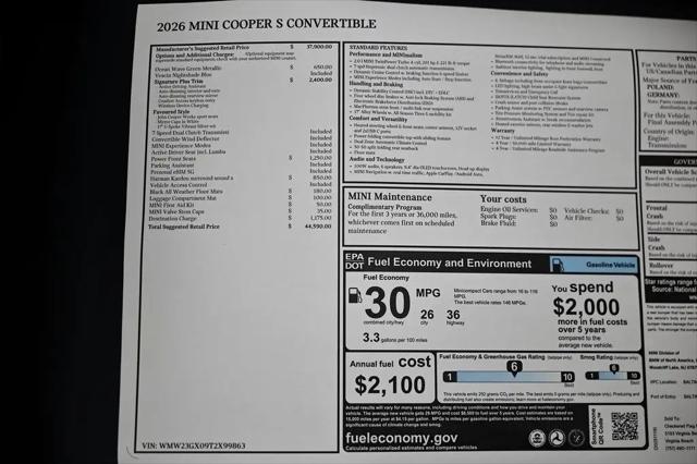 2026 MINI Cooper Convertible Cooper S