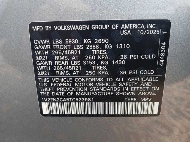 2026 Volkswagen Atlas SEL Premium R-Line