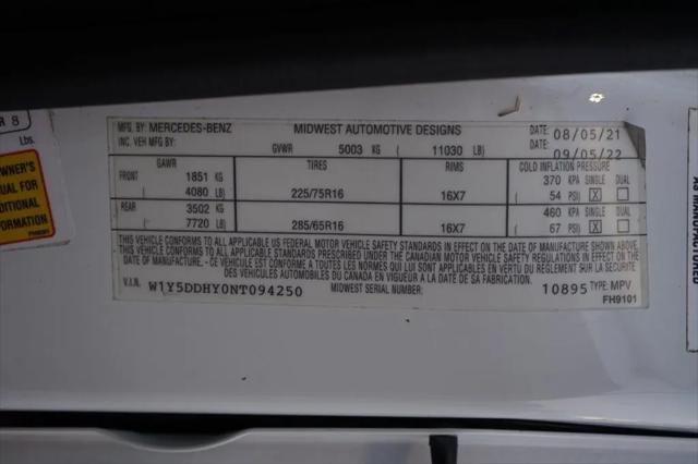 2022 Mercedes-Benz Sprinter Cargo Van High Roof I4