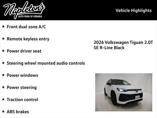 2026 Volkswagen Tiguan SE R-Line Black