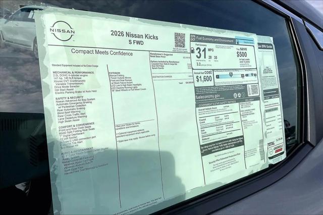 2026 Nissan Kicks S