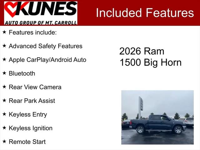 2026 Ram 1500 Big Horn Crew Cab 4x4 5'7" Box