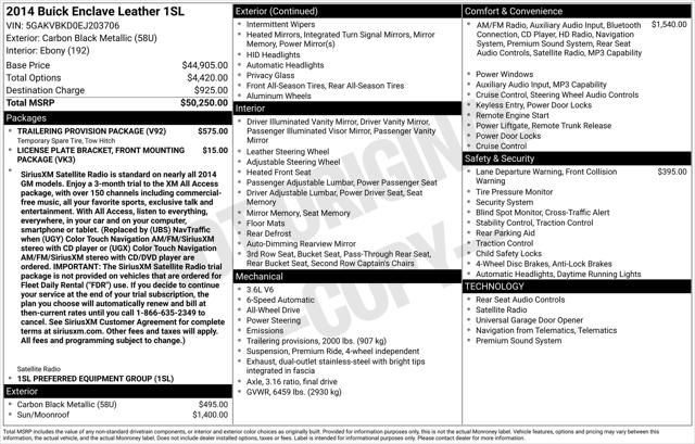 2014 Buick Enclave Leather 2014 Buick Enclave Leather