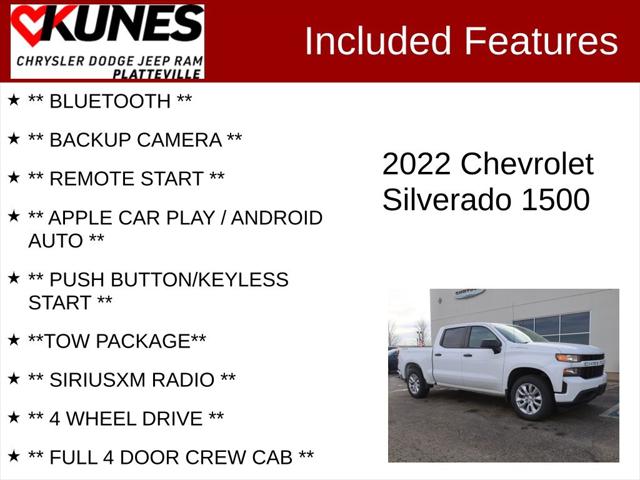 2022 Chevrolet Silverado 1500 LTD 4WD Crew Cab Short Bed Custom 2022 Chevrolet Silverado 1500 LTD 4WD Crew Cab Short Bed Custom