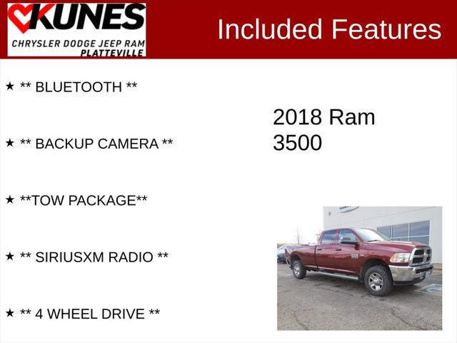 2018 RAM 3500 Tradesman Crew Cab 4x4 8 Box 2018 RAM 3500 Tradesman Crew Cab 4x4 8 Box