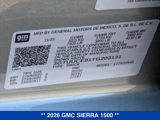 2026 GMC Sierra 1500 Crew Cab, Short Bed, Elevation, 4WD