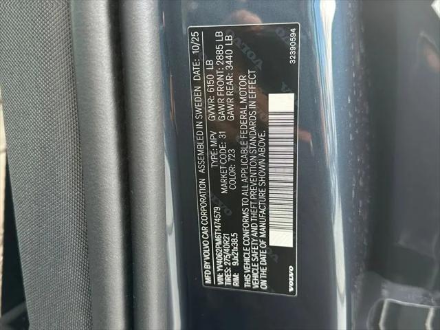 2026 Volvo XC90 Ultra Dark Theme, B6 AWD Gas (mild hybrid), Gasoline, 7 Seats