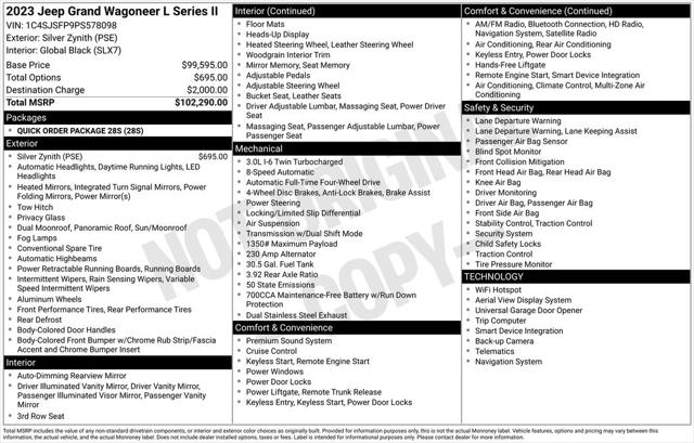 2023 Wagoneer Grand Wagoneer L Series II 4x4 2023 Wagoneer Grand Wagoneer L Series II 4x4