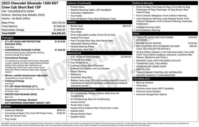 2023 Chevrolet Silverado 1500 4WD Crew Cab Short Bed RST 2023 Chevrolet Silverado 1500 4WD Crew Cab Short Bed RST