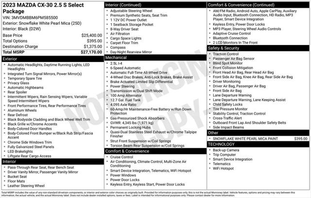 2023 Mazda CX-30 2.5 S Select
