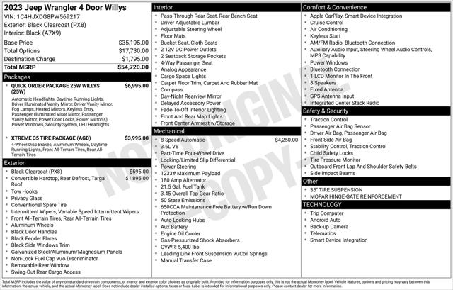 2023 Jeep Wrangler 4-Door Willys 4x4 2023 Jeep Wrangler 4-Door Willys 4x4