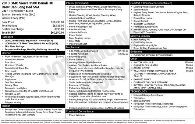 2013 GMC Sierra 3500HD Denali 2013 GMC Sierra 3500HD Denali