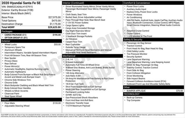 2020 Hyundai Santa Fe SE 2020 Hyundai Santa Fe SE