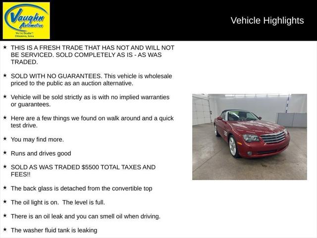 2005 Chrysler Crossfire Limited 2005 Chrysler Crossfire Limited