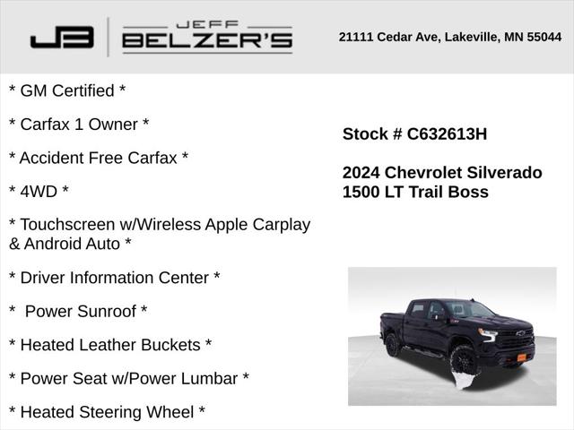2024 Chevrolet Silverado 1500 4WD Crew Cab Short Bed LT Trail Boss