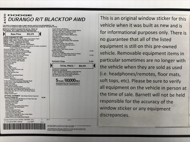 2024 Dodge Durango R/T Premium AWD