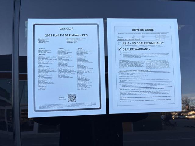 2022 Ford F-150 Platinum 2022 Ford F-150 Platinum