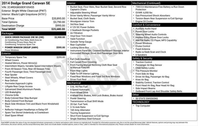 2014 Dodge Grand Caravan SE 2014 Dodge Grand Caravan SE