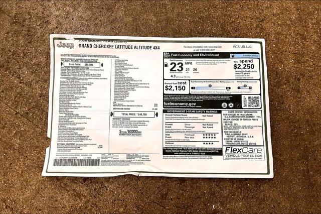 2026 Jeep Grand Cherokee Altitude 4x4