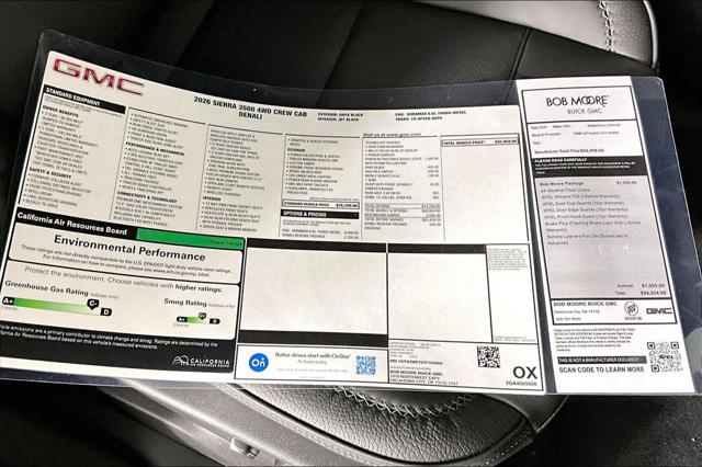 2026 GMC Sierra 3500HD Crew Cab, Long Bed, Denali, 4WD