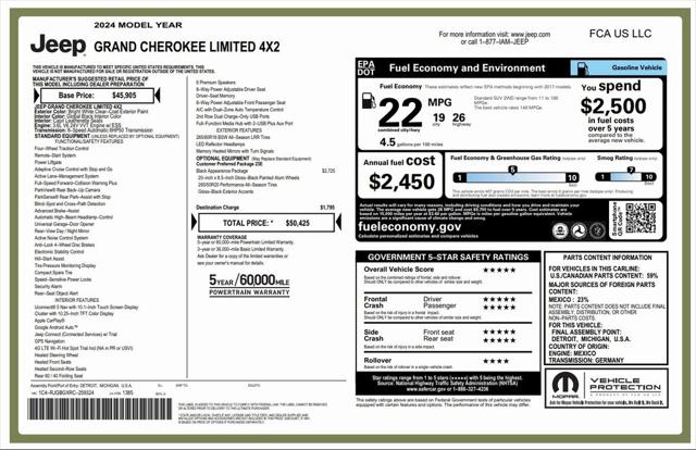 2024 Jeep Grand Cherokee Limited 4x2 2024 Jeep Grand Cherokee Limited 4x2