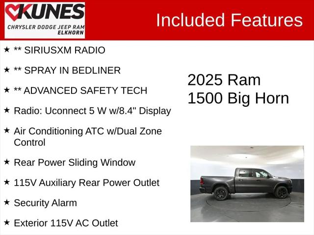 2025 RAM 1500 Big Horn Crew Cab 4x4 57 Box 2025 RAM 1500 Big Horn Crew Cab 4x4 57 Box