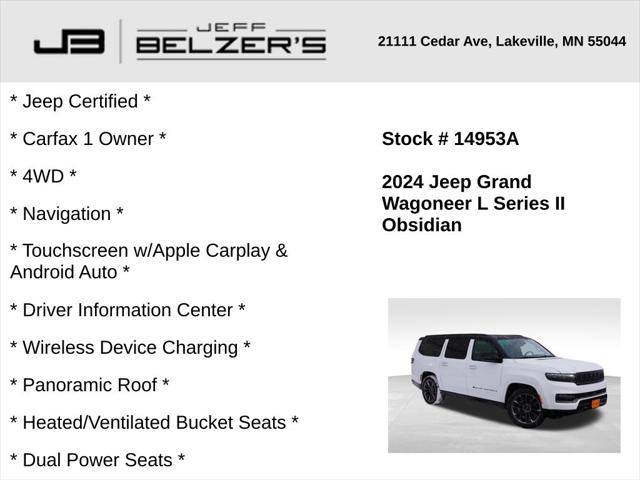 2024 Wagoneer Grand Wagoneer L Series II 4x4 2024 Wagoneer Grand Wagoneer L Series II 4x4