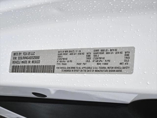 2025 Ram ProMaster Cargo Van Tradesman Low Roof 118" WB w/Pass Seat
