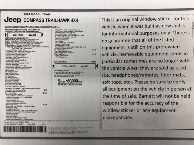 2024 Jeep Compass Trailhawk 4x4