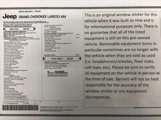 2024 Jeep Grand Cherokee Laredo 4x4