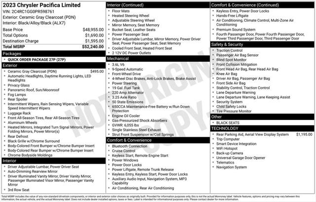 2023 Chrysler Pacifica Limited