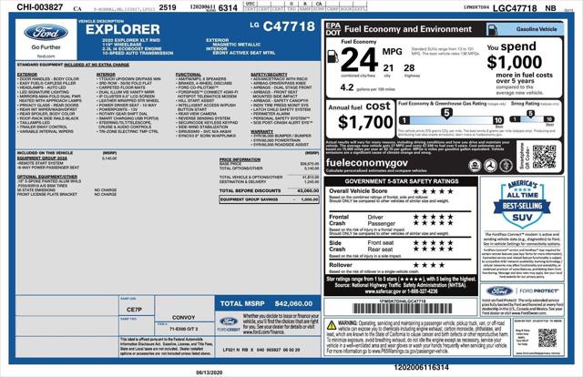 2020 Ford Explorer XLT 2020 Ford Explorer XLT