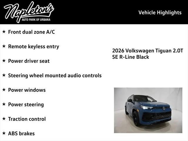 2026 Volkswagen Tiguan SE R-Line Black