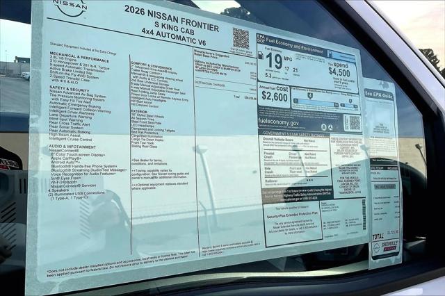 2026 Nissan Frontier King Cab S 4x4