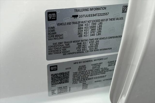 2026 GMC Sierra 1500 Crew Cab, Short Bed, AT4, 4WD