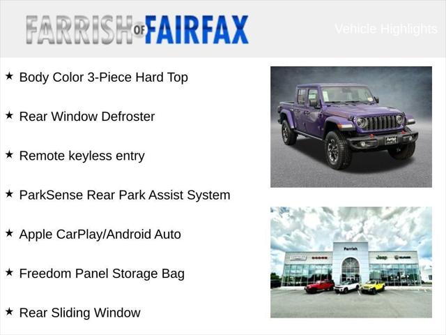 2026 Jeep Gladiator GLADIATOR RUBICON X 4X4 2026 Jeep Gladiator GLADIATOR RUBICON X 4X4