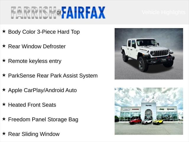 2026 Jeep Gladiator GLADIATOR RUBICON X 4X4 2026 Jeep Gladiator GLADIATOR RUBICON X 4X4