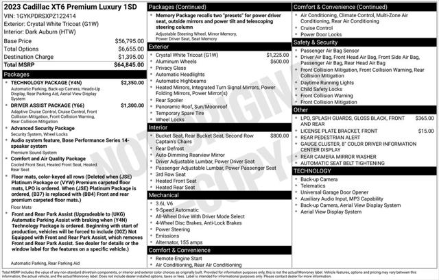2023 Cadillac XT6 AWD Premium Luxury