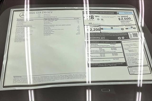2026 Mercedes-Benz GLB GLB 250