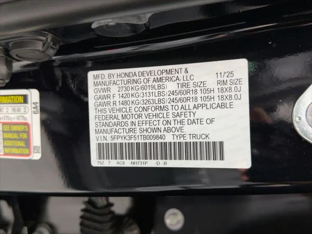 2026 Honda Ridgeline RTL